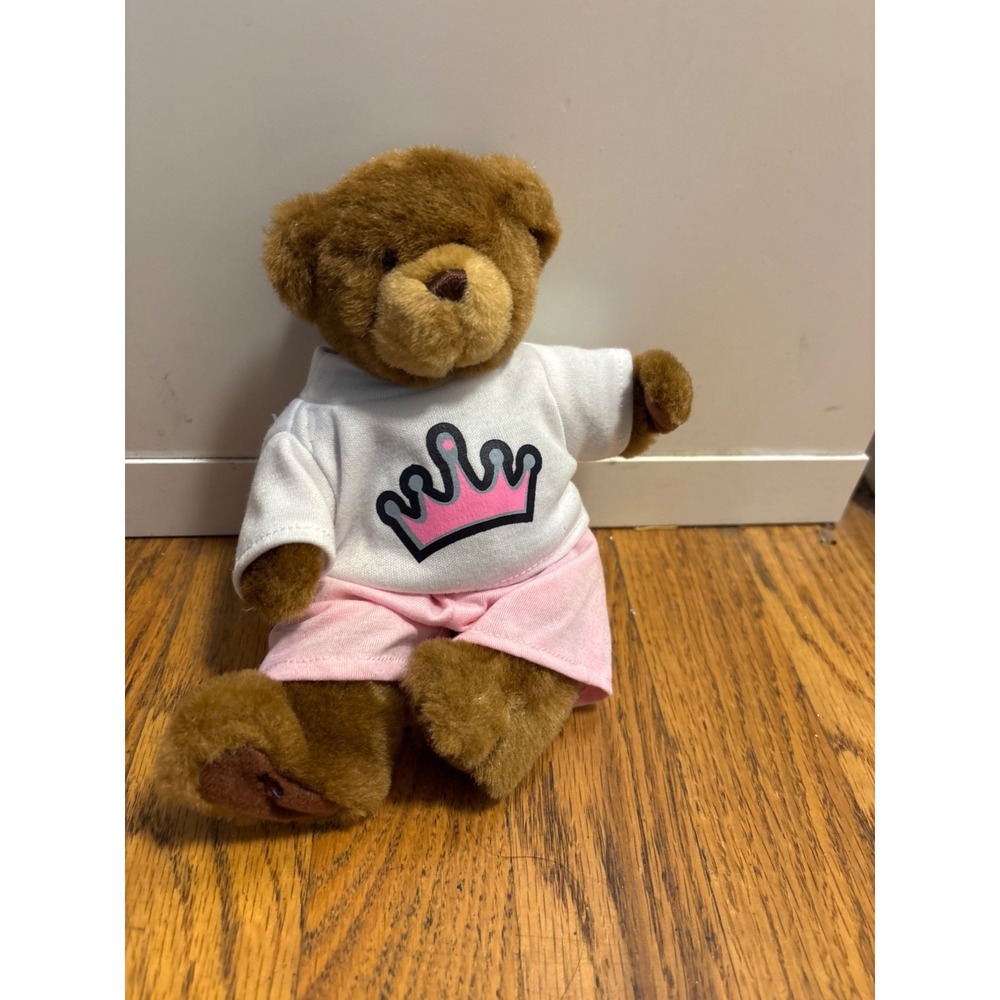 Build-A-Bear Smallfrys‎ Plush Bear Kids Small Brown  Princess Crown Outfit